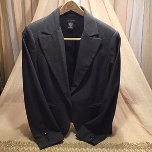 Blazer jacket - black & grey size 14 w/ 18” sleeve